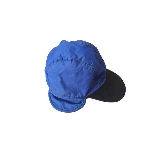 LL Bean‎ Goretex Ear Flap Ball Cap Medium Hat Polartec Fleece Lined USA Blue - Picture 3 of 8